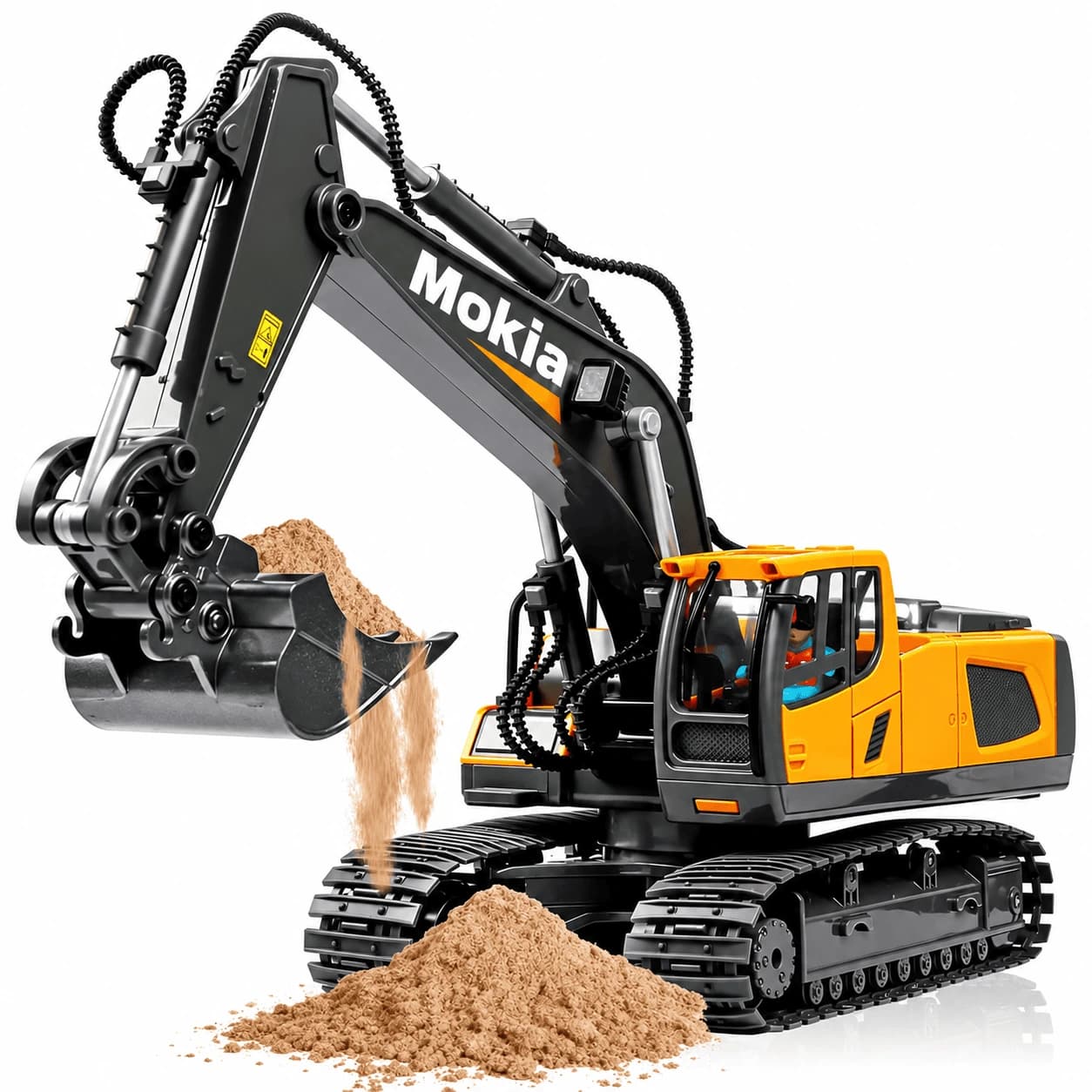 Nextronix 1:18 Scale RC JCB Construction Loader โ Realistic Remote-Controlled Construction Toy for Kids 6+ Years